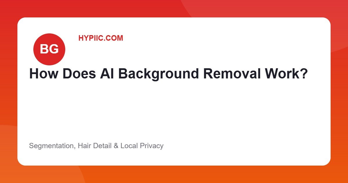 Illustration explaining how AI segmentation models remove image backgrounds